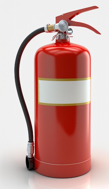 Isolated Fire Extinguisher on White Background Essential Safety Equipment for Emergencies