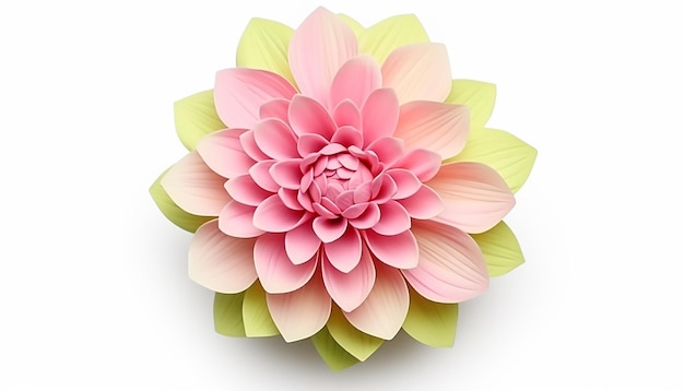 Isolated Front View Mini Flower