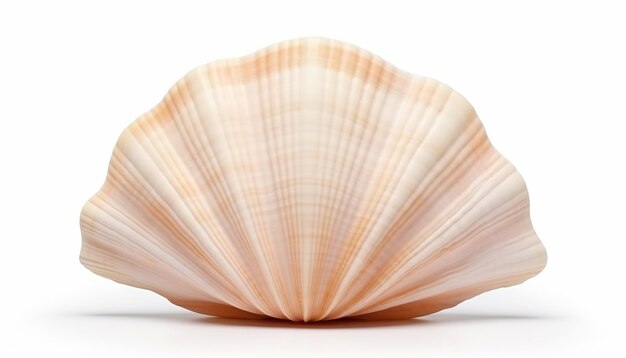 Isolated Front View Seashell