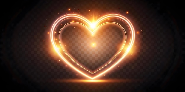 Photo isolated glowing heart icon symbolizing compassion and equality for human rights day modern vector