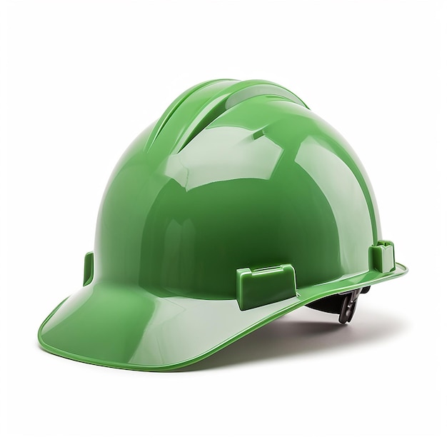 Isolated Green Hard Hat Minimal