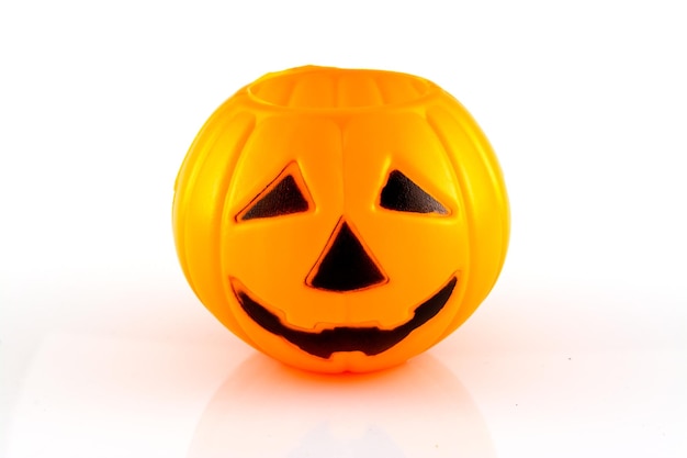 Isolated halloween toy pumpkin