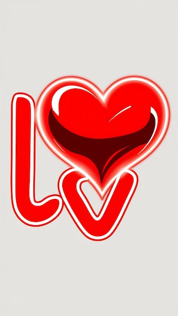 Photo isolated heart love sign vector design