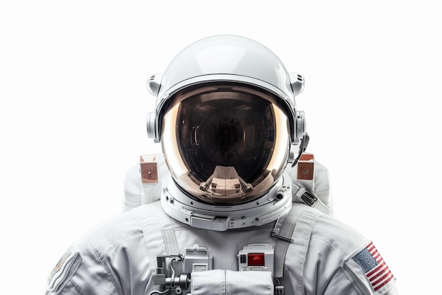 isolated illustration of astronaut colored drawing dark background