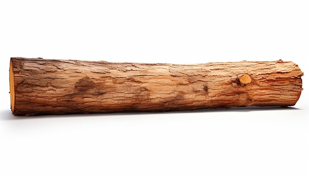 Isolated Log in Elevated Side View