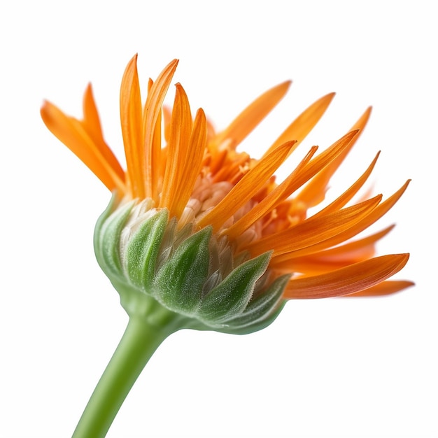 Isolated Mini Orange Flower