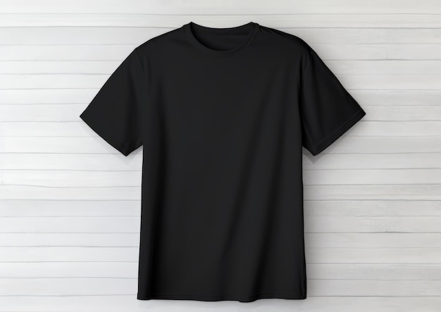 Isolated opened black tshirt