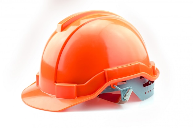 Isolated Orange Helmet for Builder