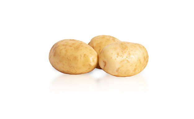 isolated potato on white background