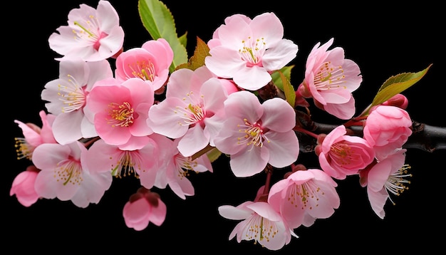 Isolated Sakura on White