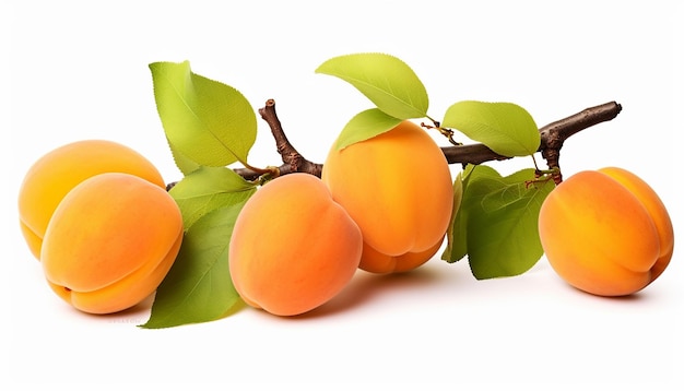 Isolated Side View Apricot