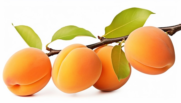 Isolated Side View Apricot