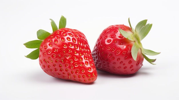 isolated strawberry whole strawberries half a strawberry sliced white backgroundclipping path