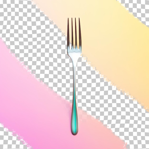 Isolated transparent background fork