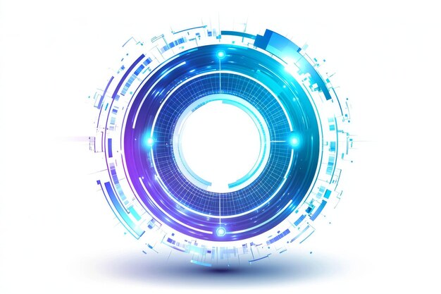 Photo isolated on a white background a blue and white digital checkmark in a futuristic interface symbolizing validation 3d rendering