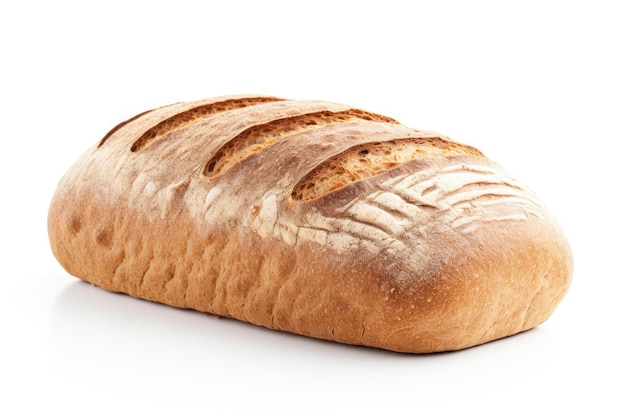 Isolated white loaf of bread