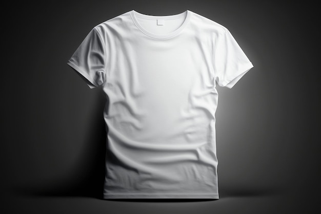 isolated white t shirt mockup template front view unisex t shirt