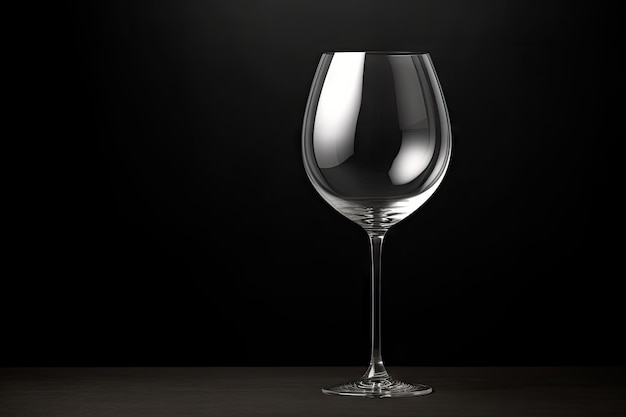 Isolated wine glass