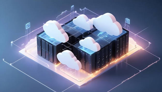 Isometric cloud storage for downloading digital data transmission 8