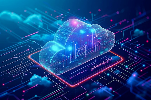 Isometric cloud storage for downloading representing a digital service or application