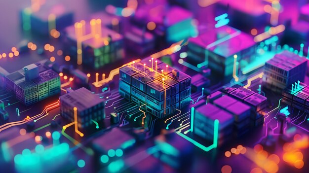 Isometric coloured circuits