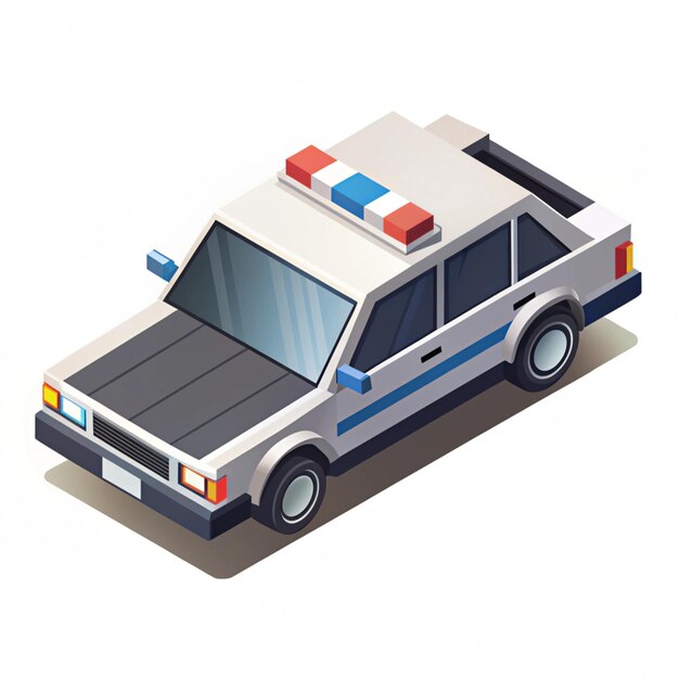 Photo isometric police car design for modern and effective law enforcement vehicles