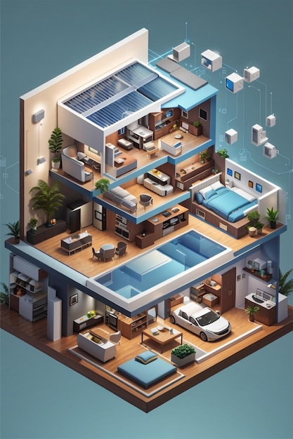 isometric smart house system