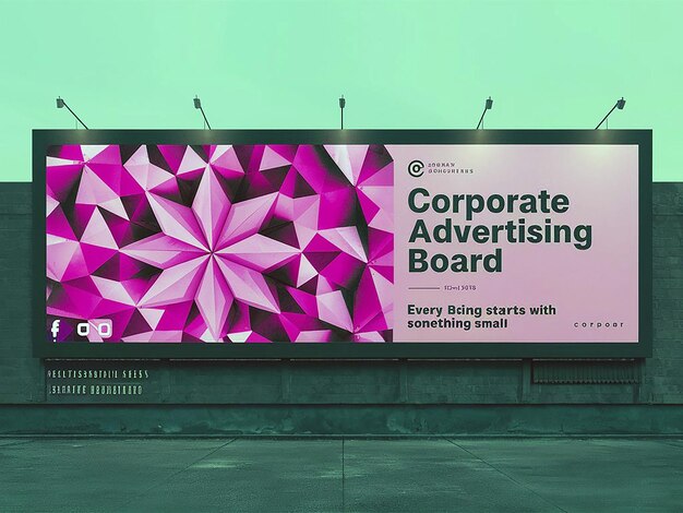 It shows a large billboard on the side of a road Image Creat Ai