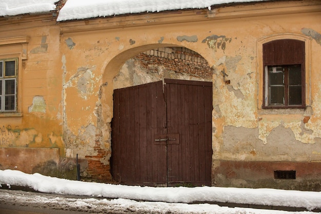 It snowed beautifully in the medieval town of Rasnov in Romania.