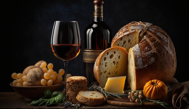 Italian Bread and Delicious Accompaniments