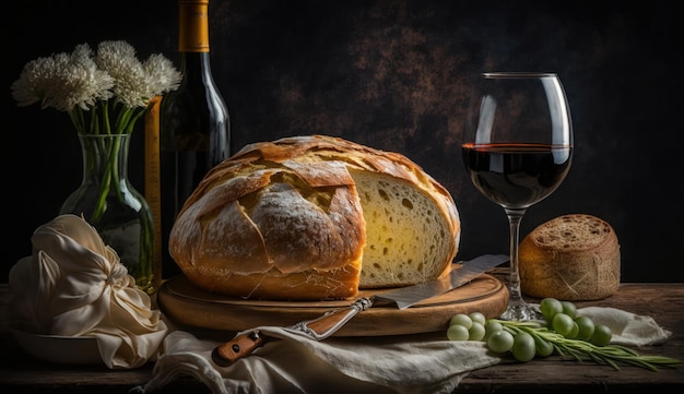 Italian Bread and Delicious Accompaniments