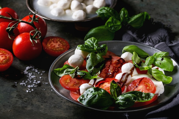 Italian caprese salad