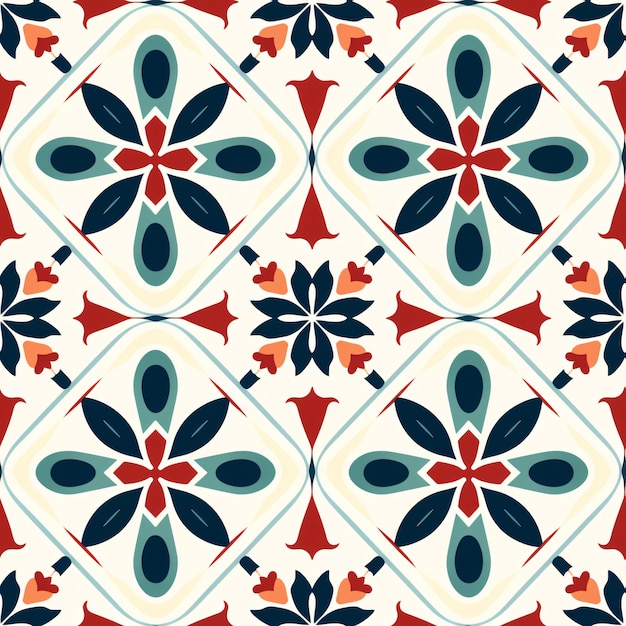 Italian ceramic seampless pattern Ethnic ornament for textilefabric wallpaper print