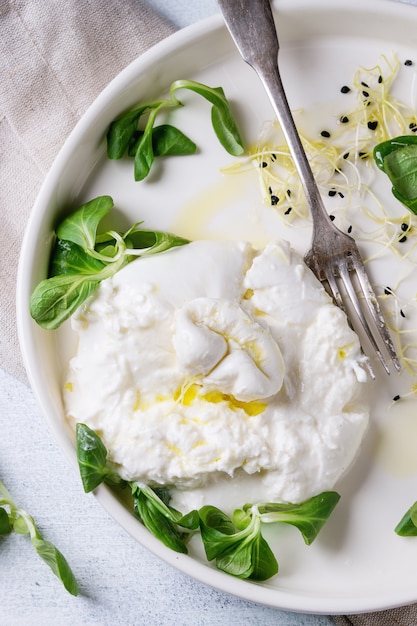 Italian cheese burrata