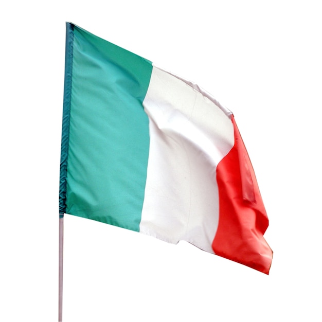 Italian flag isolated