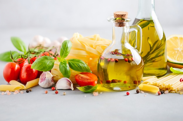 Photo italian food ingredients