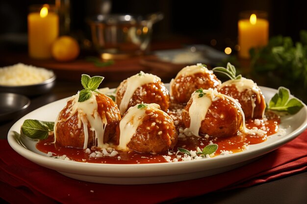 Italian Gastronomy Meatball Delights photo