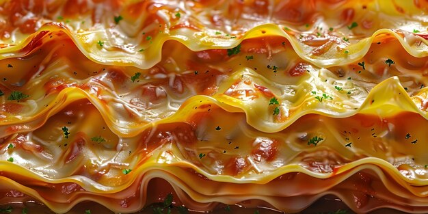 Photo italian lasagna pasta background