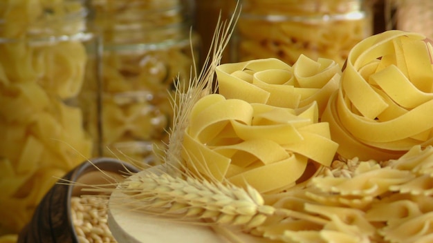 Italian Macaroni Pasta Uncooked Raw Food Photo