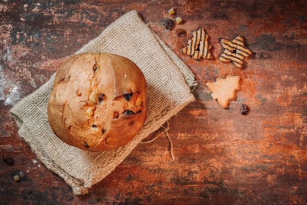 Italian panettone cake