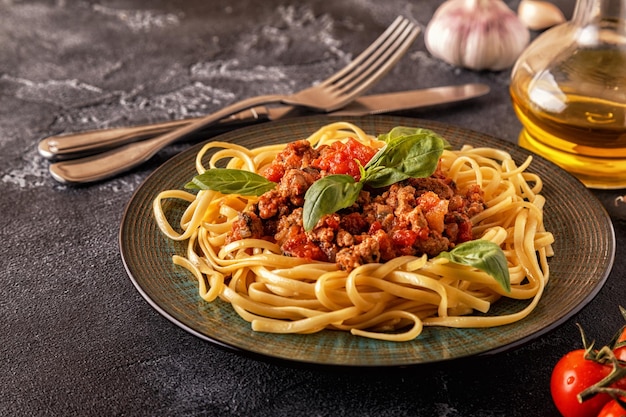 Italian pasta bolognese