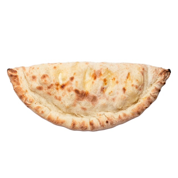 Italian Pizza Calzone Isolated on white background