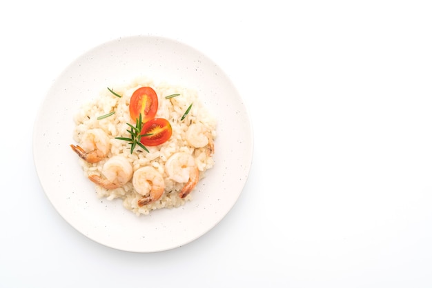 italian risotto with shrimps