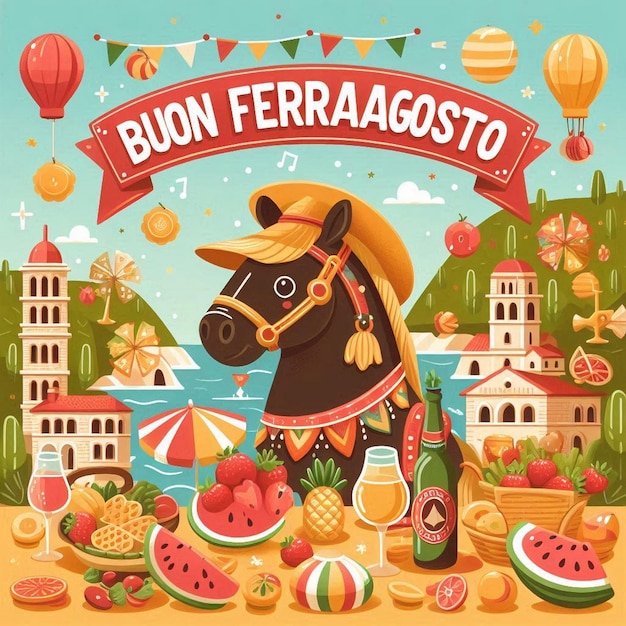 Italian summer festival Ferragosto holidays in Italy