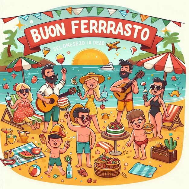 Italian summer festival Ferragosto holidays in Italy