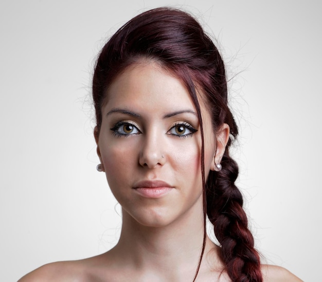 Italy studio portrait of a beautiful girl