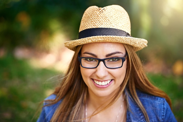 Its a beautiful summer Portrait of an attractive young woman enjoying a day outside in the park