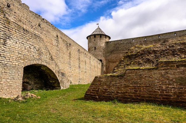 Ivangorod fortress Old fortress walls Historical sites old fortress walls