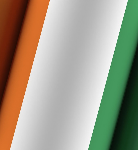 Ivory Coast flag dramatic background full