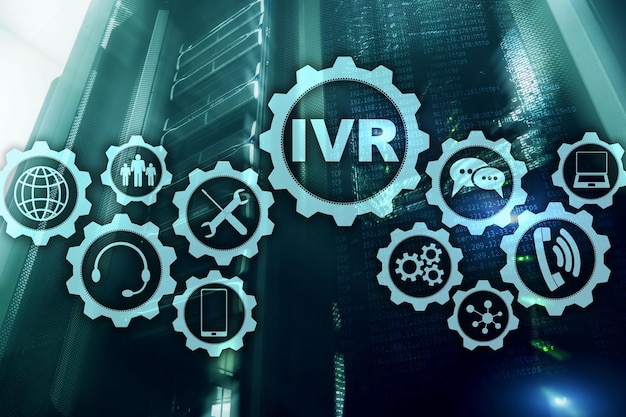 IVR Interactive Voice Response Call Center Business Concept